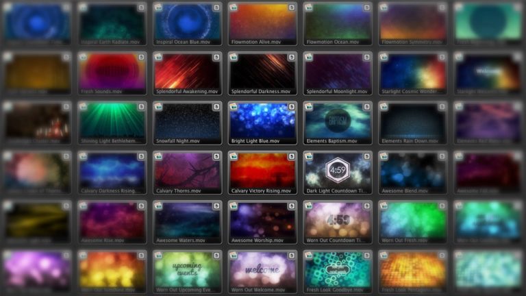 propresenter 5 motion backgrounds free
