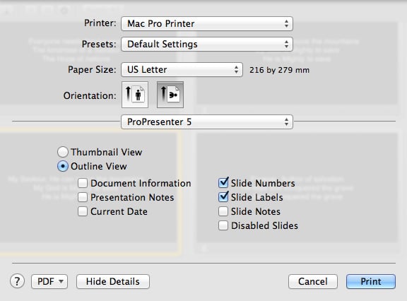 how to change bible verse size in propresenter 5