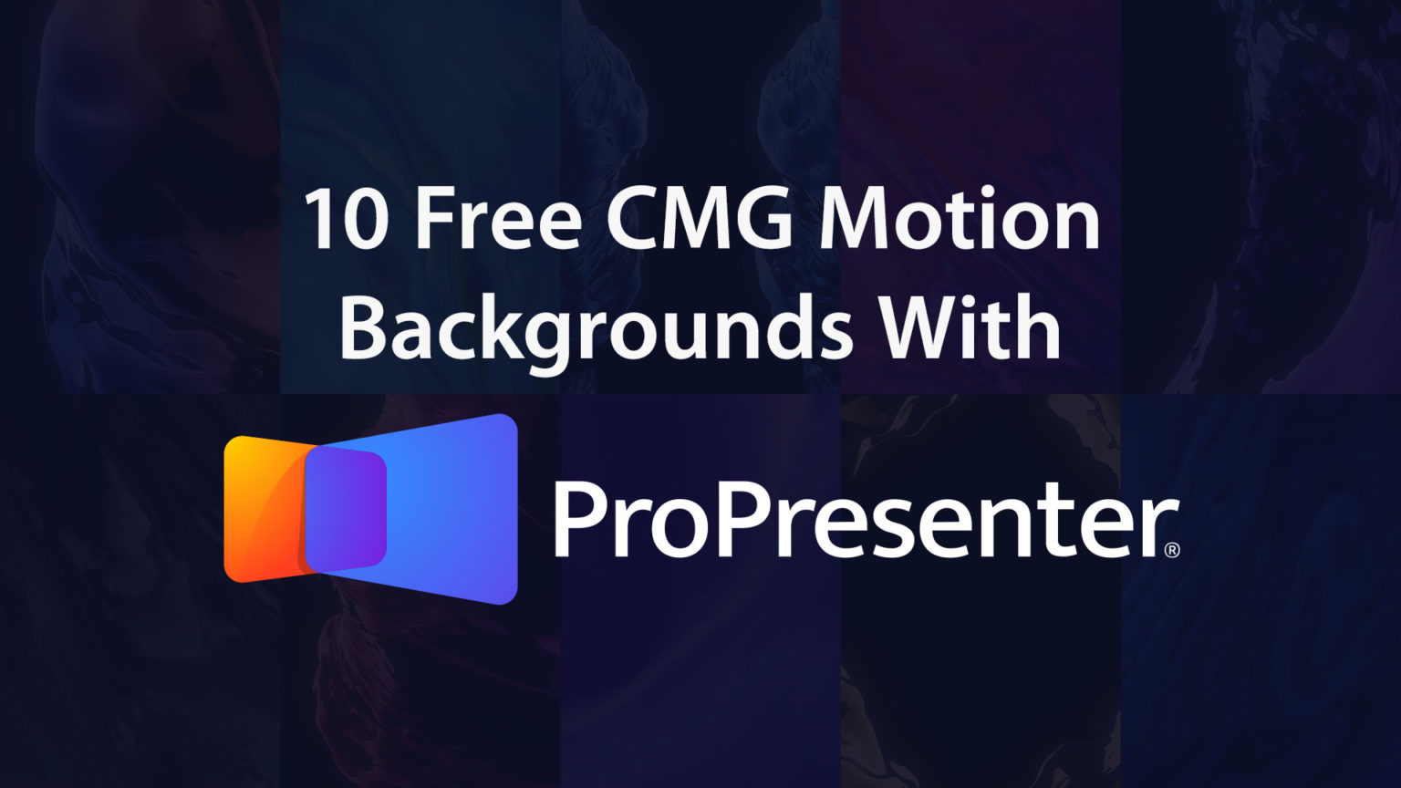 free moving media background propresenter